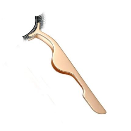False Eyelashes Applicator Tool Tweezers (Golden)